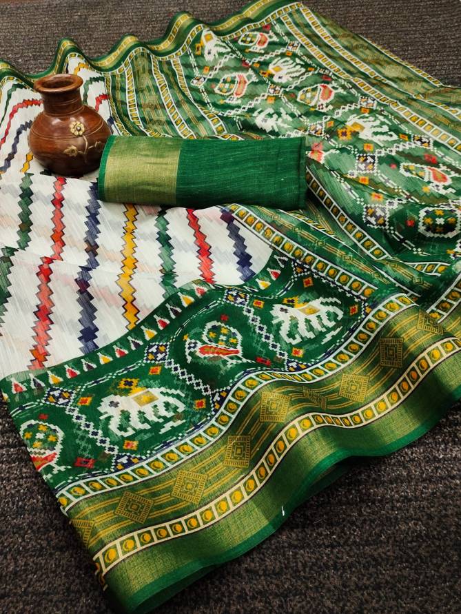 Aa 01 Traditional New Designer Fancy Wear Soft Cotton Saree Collection